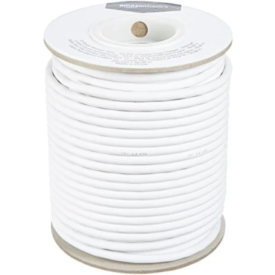 Afbeelding van Amazon Basics Luidsprekerkabel, 12 AWG (2,05 mm), 99,9% zuurstofvrij koper, 61 m, wit