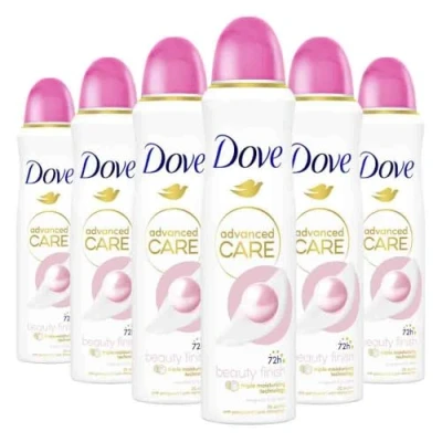 Afbeelding van 6x Dove Deodorant Spray Advanced Care Beauty Finish 150 ml
