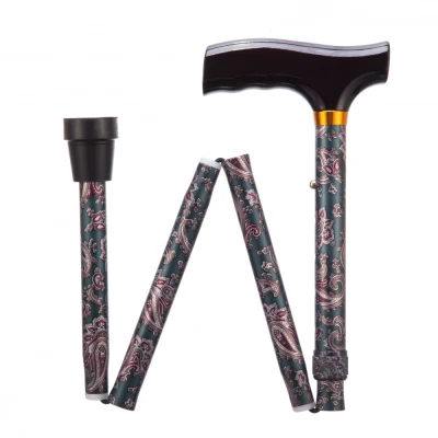 Afbeelding van Opvouwbare wandelstok Paisley Kort 74 84 cm
