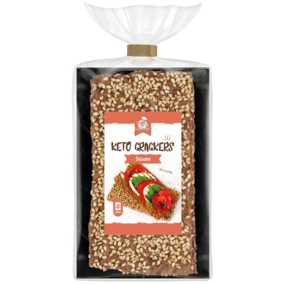 Afbeelding van Lowcarbchef Keto Crackers Sesam (6x20 gr)