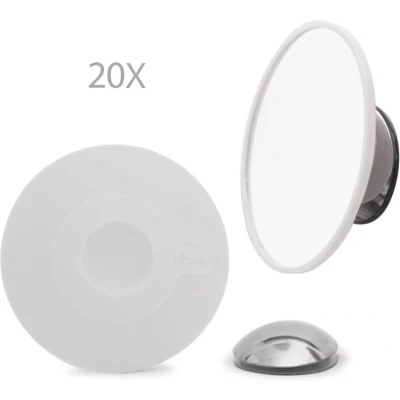 Afbeelding van Bosign Make up spiegel Wit 20 x vergrotend Zuignap en magnetisch ∅ 11 cm
