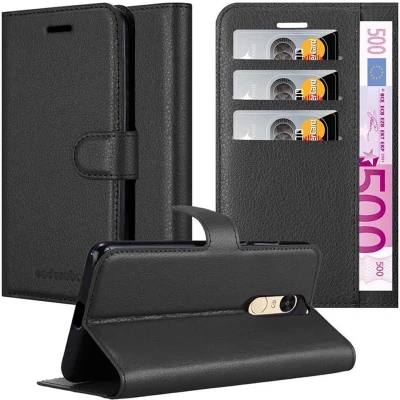 Afbeelding van Cadorabo Hoesje geschikt voor Xiaomi RedMi PRO in PHANTOM ZWART Beschermhoes Cover magnetische sluiting Case