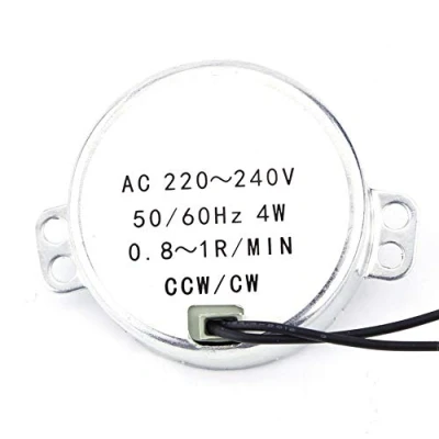 Afbeelding van Synchronmotor 50/60 Hz Frequenz AC 220 240 V drehbar motormotor CW/CCW 4 W microfoon (0,8 1 rpm)