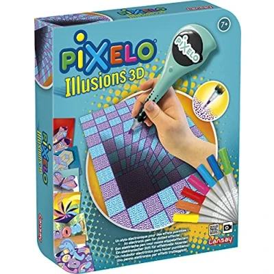 Afbeelding van Pixelo 3D illusie Tekeningen en kleuren Vanaf 7 jaar Lansay