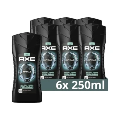 Afbeelding van 6x Axe Apollo 3in1 Douchegel 250ml