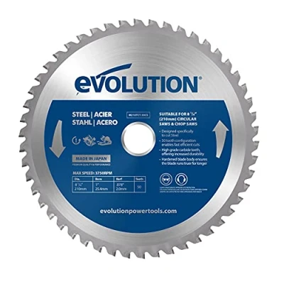 Afbeelding van EVOLUTION ZAAGBLAD ZACHT STAAL CS 210 X 25.4 2.0 MM 50 T