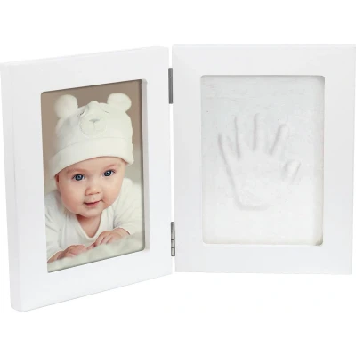 Afbeelding van Dooky Gift Handprint Dubbele lijst wit &amp; memory box