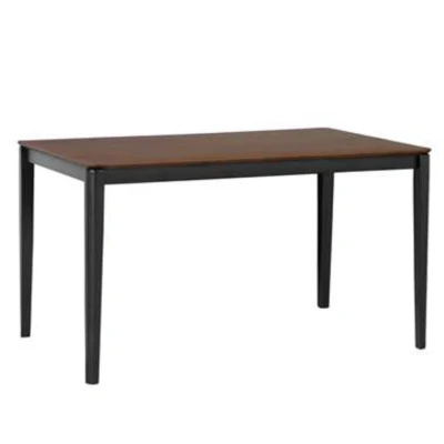 Afbeelding van Beliani Eettafel CEDAR Donkere houtkleur mdf