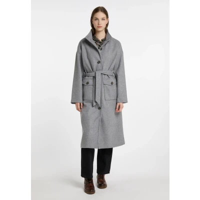 Afbeelding van Overgangsjas gemaakt van wolmix DREIMASTER M / Grijs Melange 75% Polyester 15% Wol 8% Polyacryl 2% Viscose