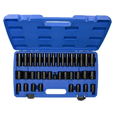 Afbeelding van Metrische en Imperial Ondiepe Diepe Impact Sockets 3/8&quot; 1/2&quot; Drive 37st