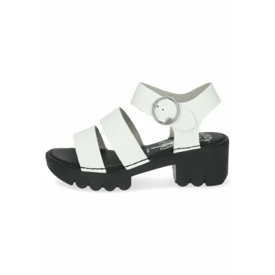 Afbeelding van Fly London Sandalen met plateauzool, Dames, Maat: 35, Offwhite Leer