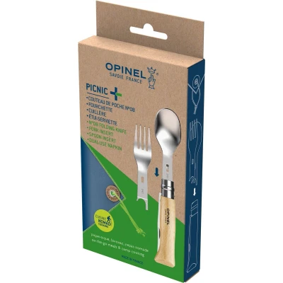 Afbeelding van OUTDOOR BESTEKSET, OPINEL, PICNIC PLUS, 4 DELIG