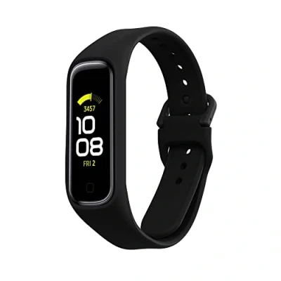 Afbeelding van kwmobile horlogebandje geschikt voor Samsung Galaxy Fit 2 polsband Smartwatch bandje van TPU Activity tracker horloge band in zwart