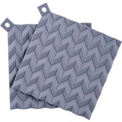Afbeelding van Pannenlap Rig Tig Hold On Dark Blue (2 Delig)