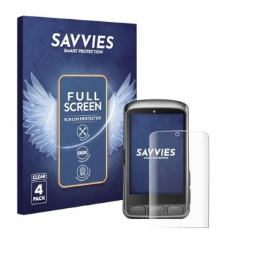 Afbeelding van Savvies Screenprotector voor Wahoo Elemnt ACE Folie Beschermfolie transparant volledig dekking (4 Stuks)