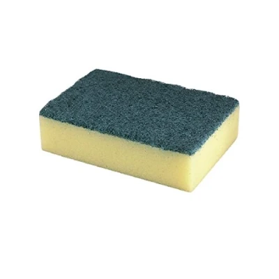 Afbeelding van Jantex zachte schuursponsjes geel 15x10cm (10 stuks)