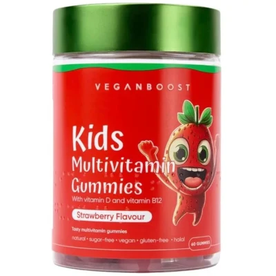 Afbeelding van Veganboost Kids Multivitamin Gummies Strawberry 60pcs