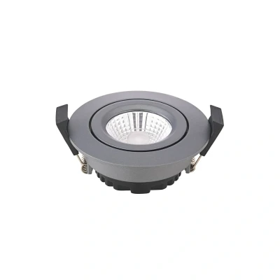 Afbeelding van Sigor LED plafondinbouwspot Diled, Ø 8,5cm, 6 W, 3.000 K, antraciet