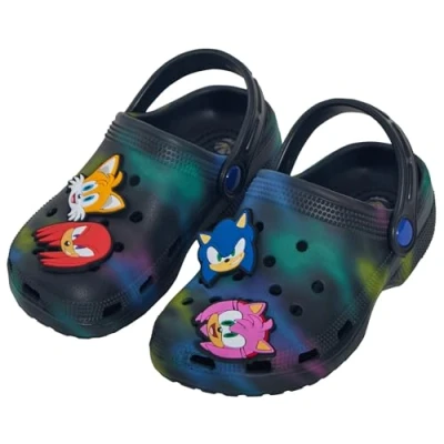 Afbeelding van Sonic The Hedgehog Klompen met bedels Jongens Meisjes Sandalen Kinderzomerslippers enkelbandje Strandschoenen