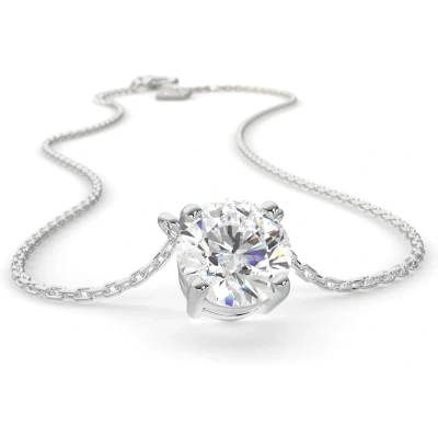 Afbeelding van SERASAR Collier Dames Zilver Sieraden Met Hanger RVS Ketting Zilveren Stenen Edelsteen