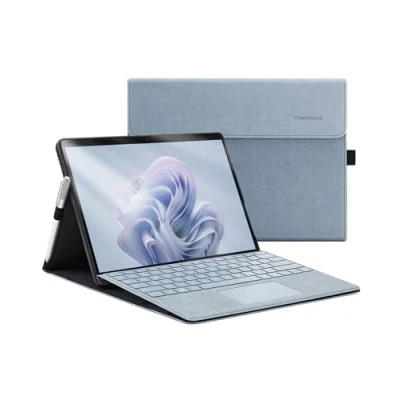 Afbeelding van Omnpak hoes voor Surface Pro 9 tablet, 10 business met penhouder, instelbare multi kijkhoek, compatibel het type Cover toetsenbord