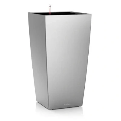 Afbeelding van Lechuza Cubico premium 22 Zilver metallic