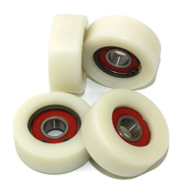 Afbeelding van Nylon wielen 40 16 10, polyamide, mm diameter, breed, 10 lagers, nauwkeurig vervaardigd in de EU, 4 stuks