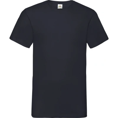 Afbeelding van 5 pack T shirts Fruit of the Loom V neck black S