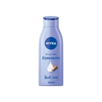 Afbeelding van Nivea Bodymilk Zijdezacht met Shea Butter voor de droge huid 400ml