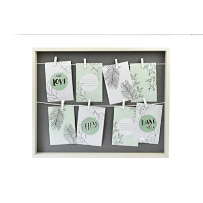 Afbeelding van accent by nielsen Collage met klemmen, 8 foto&#039;s à 10x15 cm, Wit/Grijs