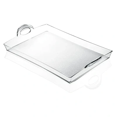 Afbeelding van Guzzini Happy Hour, rechthoekig dienblad, recyclebaar plastic materiaal transparant, 54 x 33,5 h8,7 cm 21280000