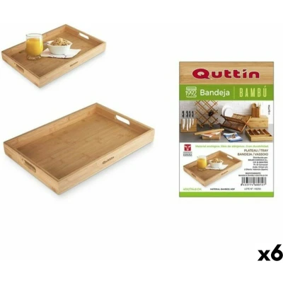 Afbeelding van Dienblad Quttin 62326 Bamboe 40 x 27 4,6 cm (6 Stuks)