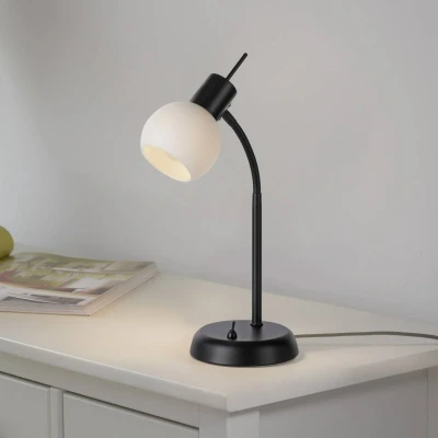 Afbeelding van Just Light Zwarte tafellamp Loki 1 lichts 12156 18