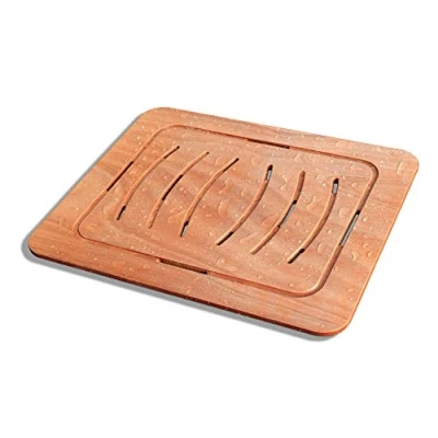 Afbeelding van Castelmerlino 92 douchewand van multiplex marine Okumè 54 x 68 cm voor borden 70 90