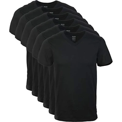 Afbeelding van Gildan Herenonderhemd (verpakking van 6 stuks), zwart M