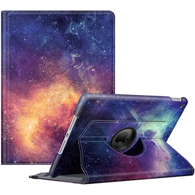 Afbeelding van Fintie Hoes voor iPad 10.2 inch 9e Generatie (2021) / 8e Gen (2020) 7e (2019), 360 Graden Roteren Beschermend Case Cover met Automatische Slaap waak Functie Stand Functie, Galaxy