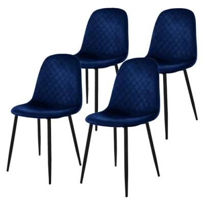 Afbeelding van Set van 4 eetkamerstoelen Wisk velvet ML Design