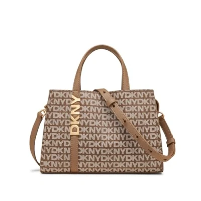 Afbeelding van DKNY Avril Satchel Handtas, Dames, Maat: One Size, Chino
