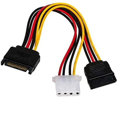 Afbeelding van AKYGA AK CA 32 SATA stekker naar Molex female/SATA bus adapterkabel 15 cm