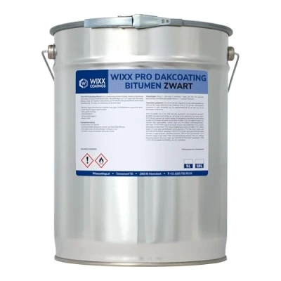 Afbeelding van Wixx PRO Dakcoating Bitumen Zwart 10L