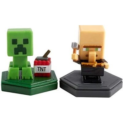 Afbeelding van Minecraft Earth Boost Mini Figures 2 Pack Villager &amp; Creeper