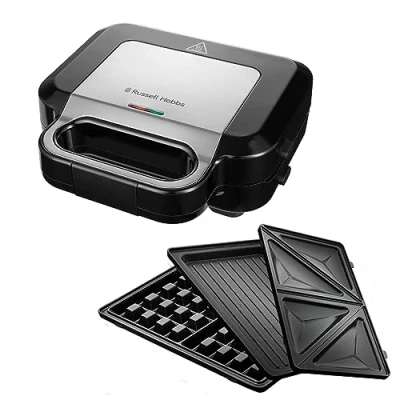 Afbeelding van Russell Hobbs Creations 3 in 1 Sandwich Maker Tosti apparaat Wafelmaker Grillplaten 26810 56
