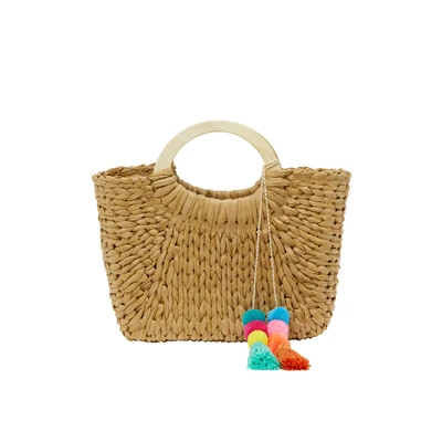 Afbeelding van IZIA Handtas, Dames, Maat: One Size, Dark beige