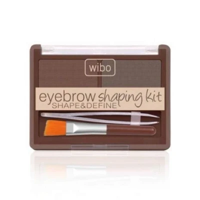 Afbeelding van Wibo Shape&amp;Define Eyebrow Shaping Kit Set Is Dark Styling