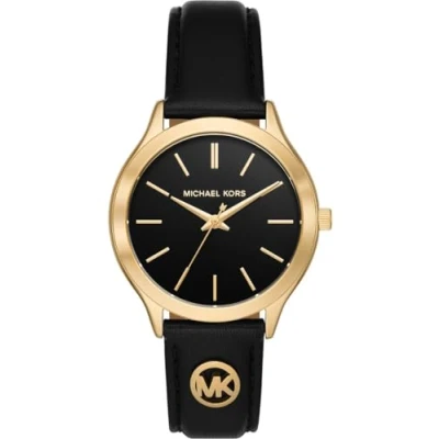 Afbeelding van Michael Kors horloge MK7482 Slim Runway goudkleurig