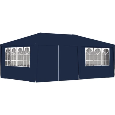 Afbeelding van Partytent met zijwanden professioneel 90 g/m² 4x6 m blauw