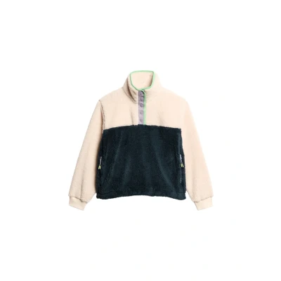 Afbeelding van Superdry Vrouwen Superzachte Kraagloze Mash Up Trui Crème Grootte: 44