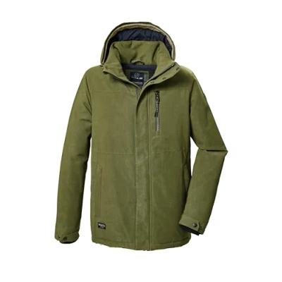 Afbeelding van G.I.G.A. DX heren Functioneel jack/outdoorjack waterdicht met afritsbare capuchon GW 71 MN JCKT, olivgrün, M, 42213 000