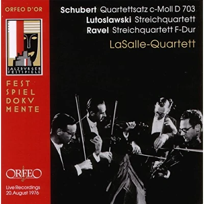 Afbeelding van Lasalle Quartett Quartettsatz D 703/Lutoslawsky, Rav (CD)