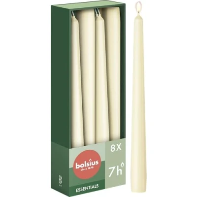 Afbeelding van Bolsius Gotische kaarsen soft pearl 24cm